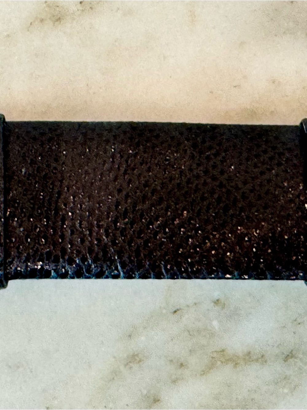 Vintage 80s Judith Leiber Butterfly Jeweled Adjustable Black Leather Belt Signed - Picture 9 of 10